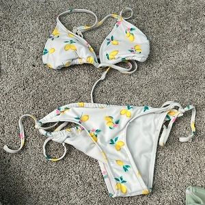 Lemon Pattern Bikini